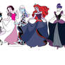 Disney Princesses Colored as Monster High