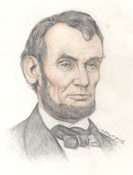 Abe Lincoln Colored Pencil Portrait