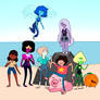 Steven Universe Characters in Adventure Time Style