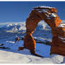 Winter Falls on Arches