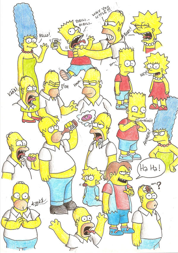 The Simpsons Vector Deviantart Simpsons by BlackRock90 on DeviantArt