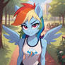 Cute Rainbow Dash portrait (861)