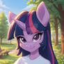 Cute Twilight Sparkle portrait (865)