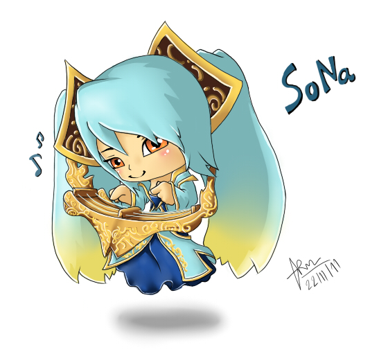 Fan art Sona LOL Chibi