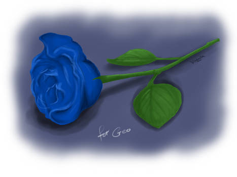 Lonely Blue Rose