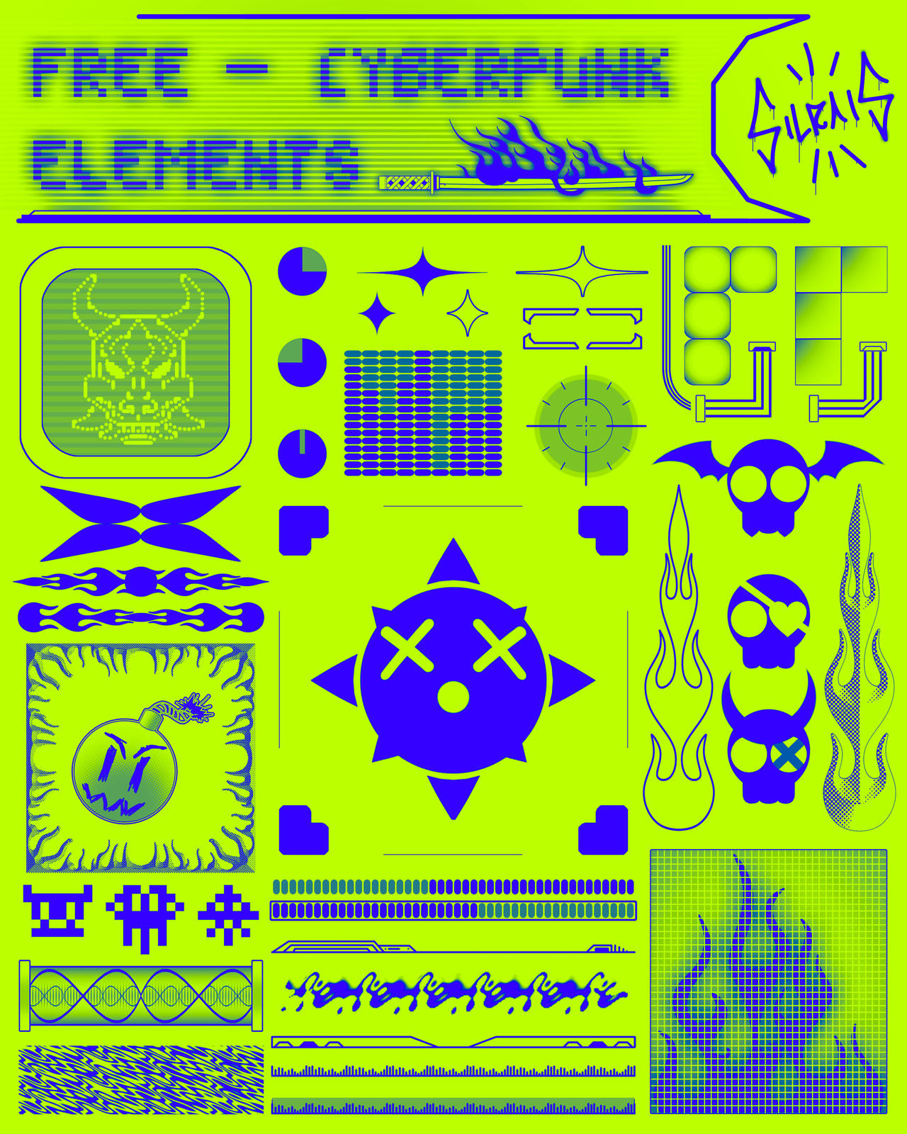 Cyberpunk elements by SILRAIS on DeviantArt