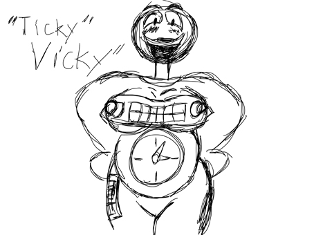 Ticky Vicky Stream Doodle