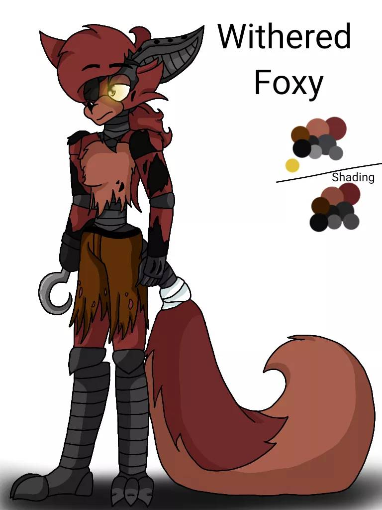 Withered Foxy by PazzArts on DeviantArt