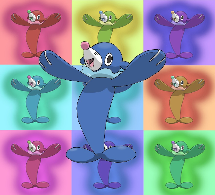 Popplio Mosaic Squares