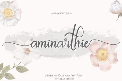 Aminarthie | Modern Calligraphy Font