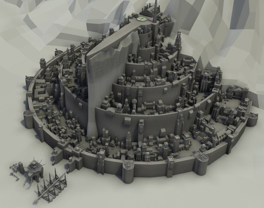 Minas Tirith Model