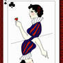 Snow White as Queen of Clubs