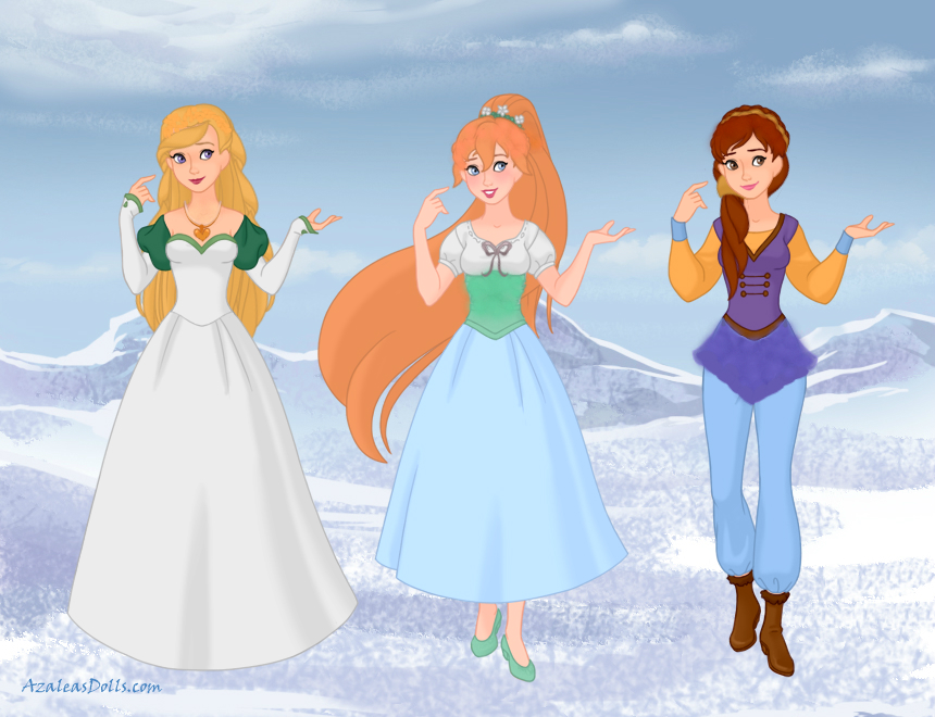 AzaleasDolls SnowQueenScene - Disney Princesses 4 by CheshireScalliArt on  DeviantArt