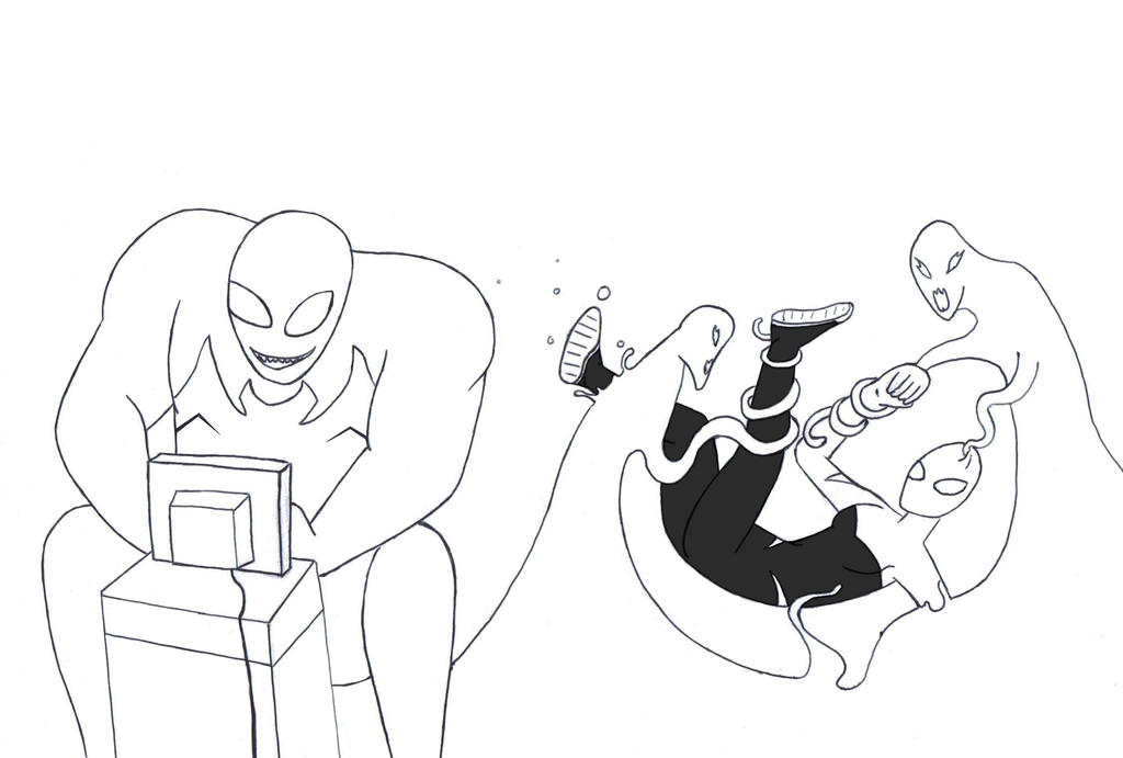 Surfing The Web! (sketch) by TKGEEK