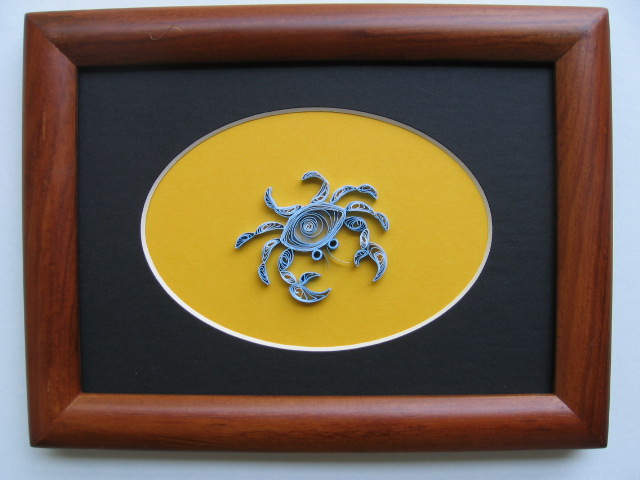 Aug.07, Blue Crab in Quilling