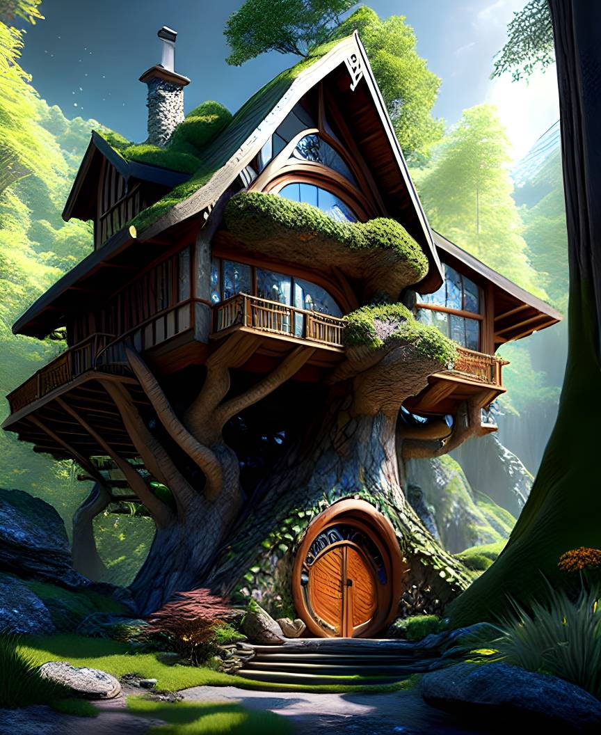 Hobbit Tree House, Design Bringing Fantasy into Life