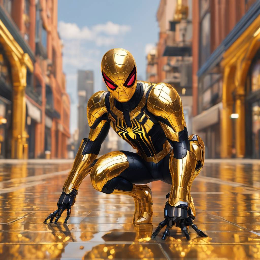 Spiderman In Black And Gold Suit By Cjb1981 On DeviantArt spiderman-in-black-and-gold-suit-by-cjb1981-on-deviantart