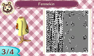 Fennekin QR code 3 Shirt