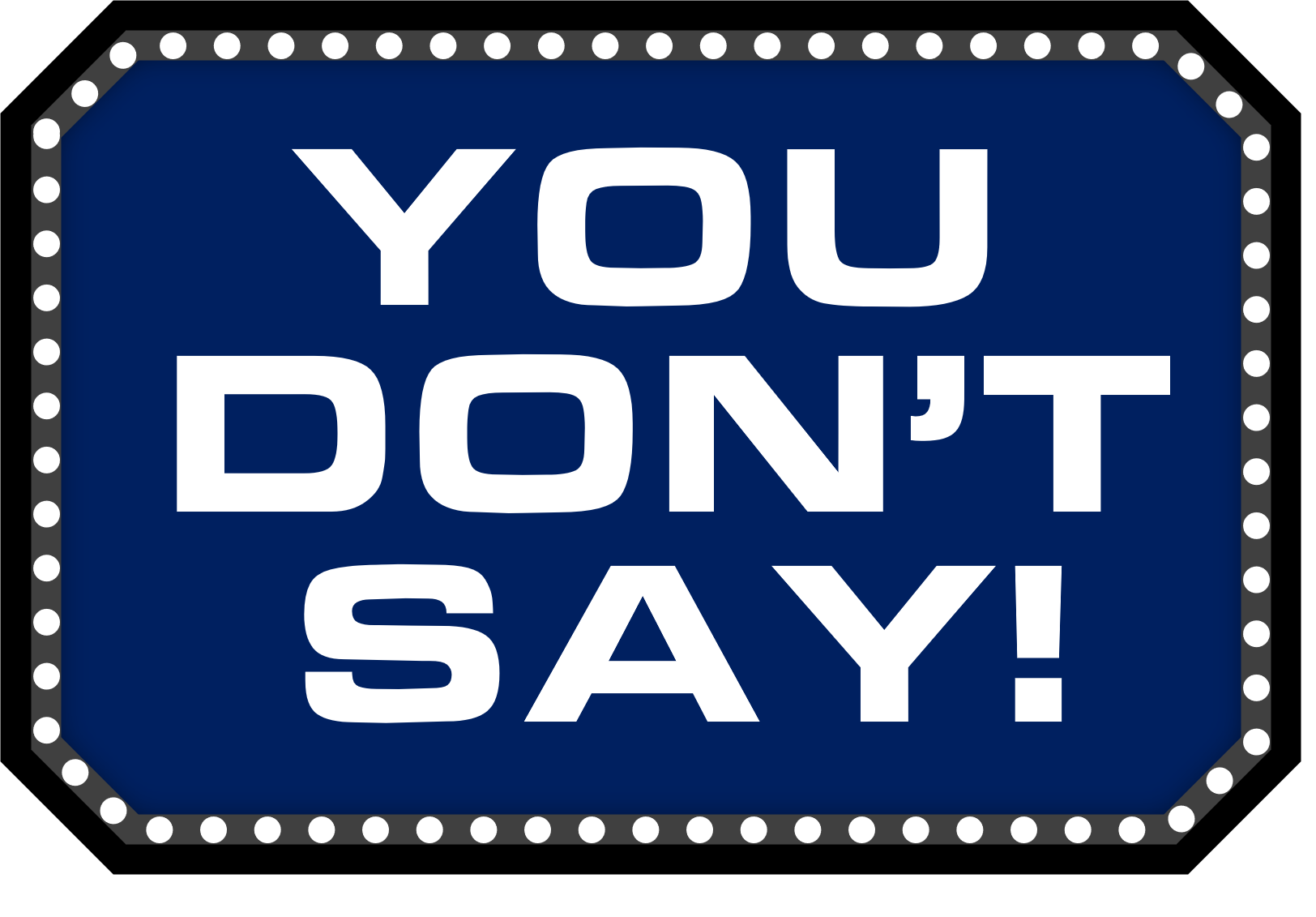 You Don't Say! (1975) Logo V2 by Dadillstnator on DeviantArt