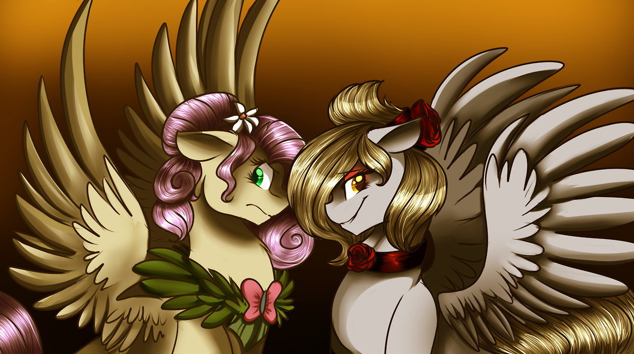 Bedeviled Derpy and Discorded Fluttershy