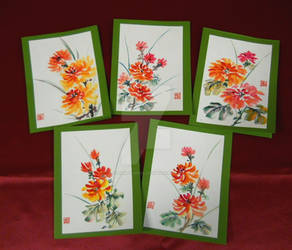 Vibrant Chrysanthemum - Card Set