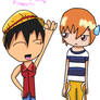 GB Luffy and Nami