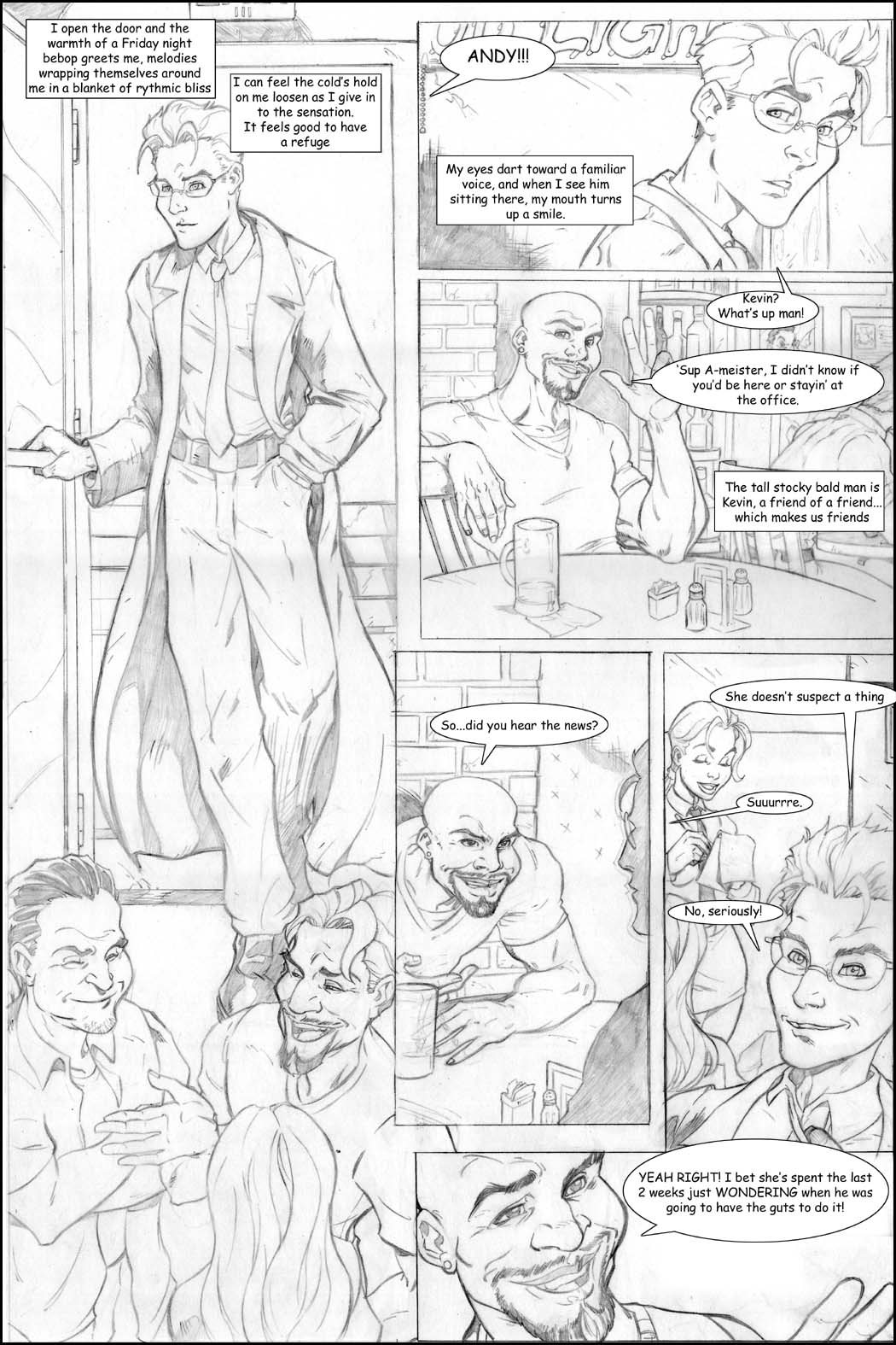 Comic Page Based on Novel