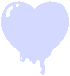pixel droopy blue heart