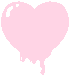 pixel droopy pink heart