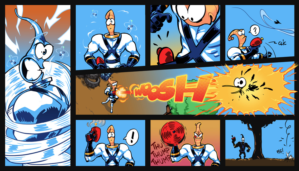 Earthworm Jim, intro comic p4