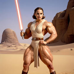 Natalie StarWars fbb muscular biceps giant arms