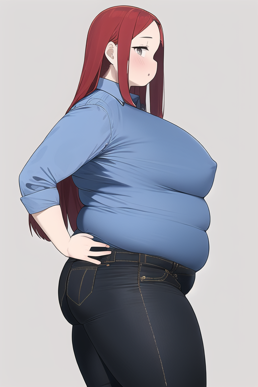 Obese Lady Deviantart Fat woman by piggyman11 on DeviantArt