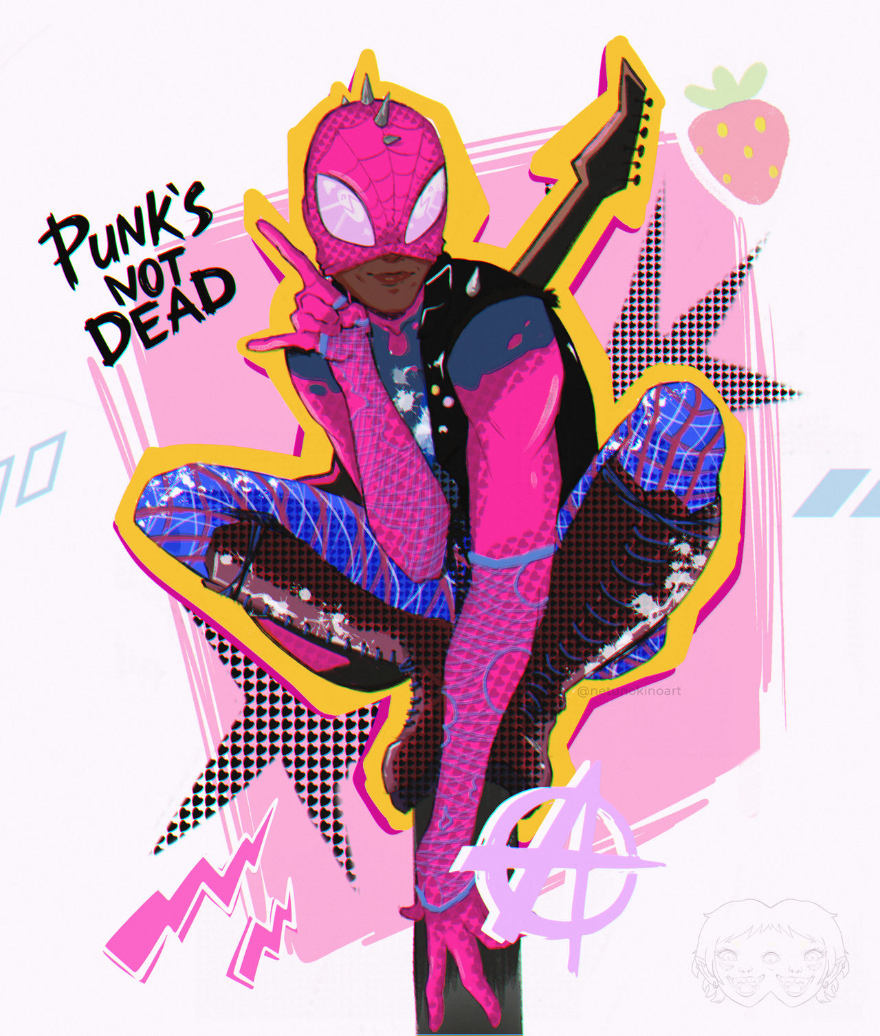 Spider punk by justkkaydraws on DeviantArt