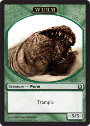 Custom Mtg Wurm token