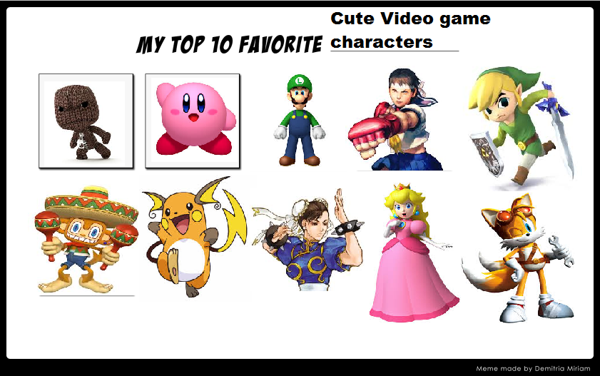 Cute video game deals characters