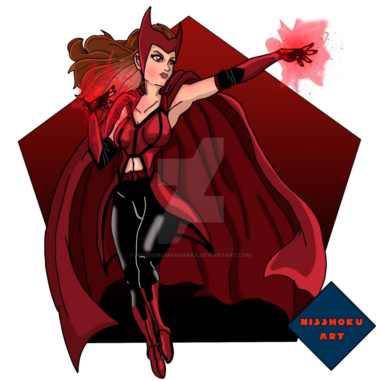 Scarlet Witch (Wanda Maximoff) by NISSHOKUMANGAKKA on DeviantArt