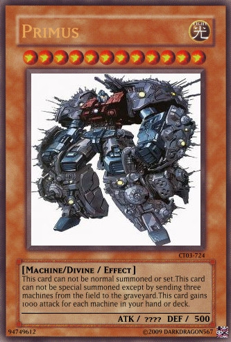 yugioh transformers deck YU-GI-OH! Cards 5D's - Structure Both Autobots and Decepticons must put aside their differences to face this doom together and stop it before Cybertron itself is devoured Transformers Archetype : r/customyugioh