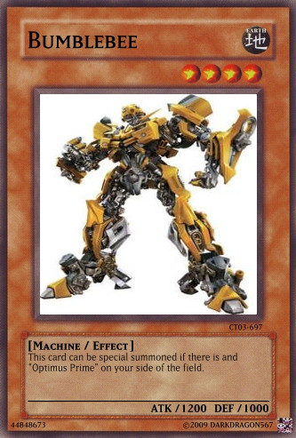transformers yugioh cards Combaticon (Transformers) archetype : r/customyugioh Yu-gi-oh:Bumblebee by nirvashtype-devilfis on DeviantArt
