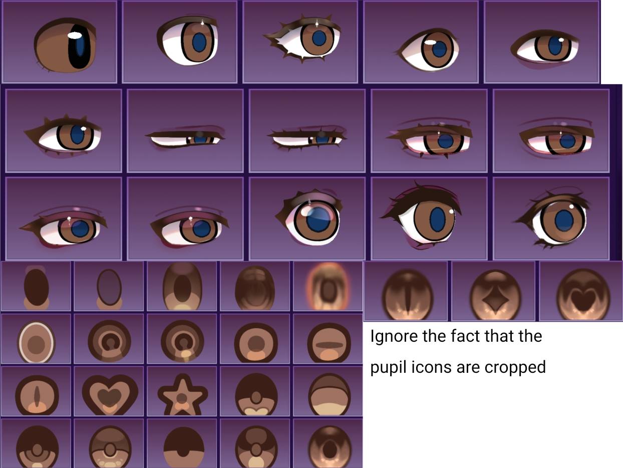 Gacha Nebula eye and pupil assets library by satuputra on DeviantArt