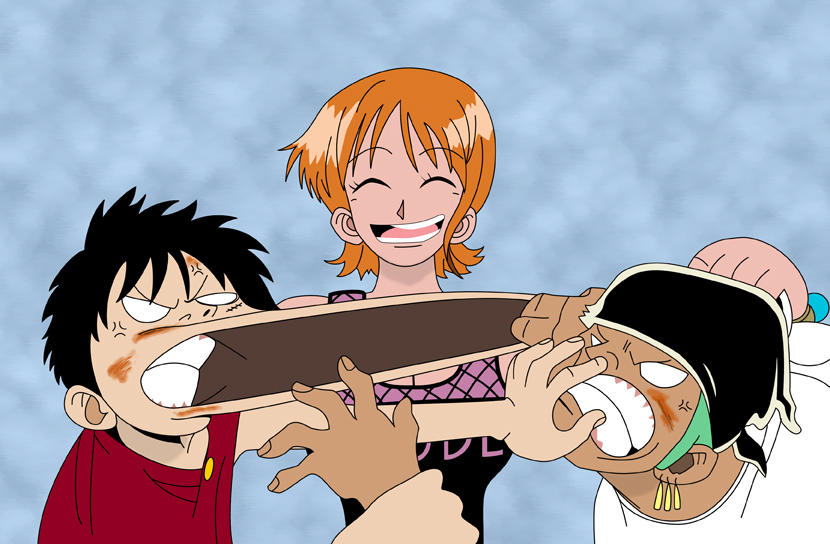 Luffy and Zoro PNG by nanathis on DeviantArt