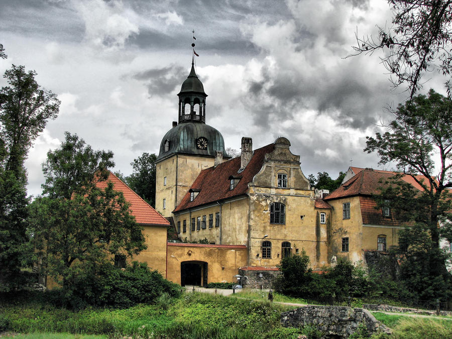 Old palace in Straupe, Latvia