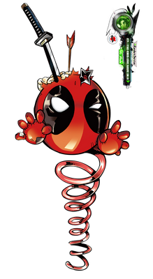 Deadpool:Toy Deadpool AW Comic Bazooka PNG