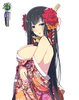 Senran Kagura:Ikaruga New Year Kimono 2019 PNG