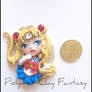 Sailor moon polymer clay pendant