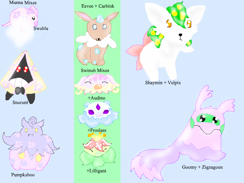 Pokemon Combinations by Sweet-Starlit-Art on DeviantArt