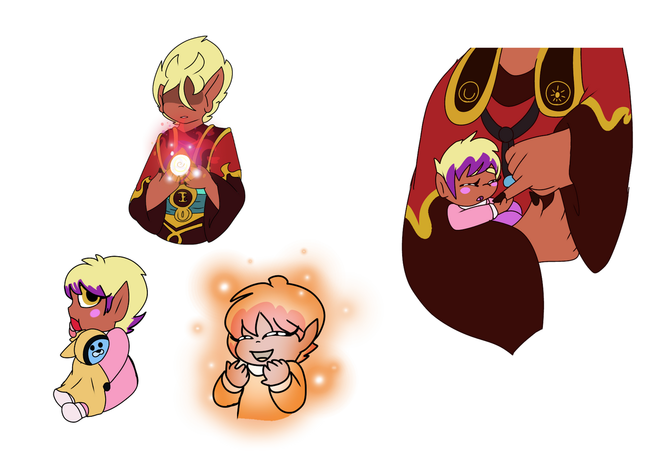 Baby rena doodles (a bit old) by Dreamy-cinnamon on DeviantArt