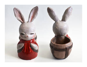 bunny toothbrush holder