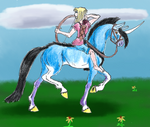 Forget-Me-Not Fair - Mounted Archery Demo by Nynke-FmnF