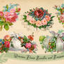 Victorian Flower Bundles and Bouquets