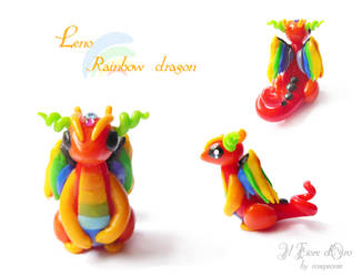 Leno, Rainbow dragon 2 by rosepeonie